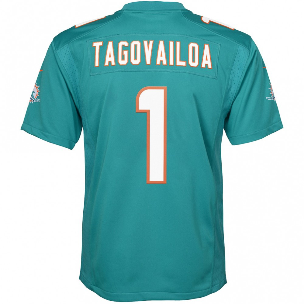 Tua Tagovailoa Miami Dolphins Nike Youth Game Jersey - Aqua-GridironStore